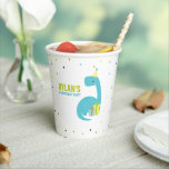 Dinosaur Thlek Kids Birthday Party Papieren Bekers<br><div class="desc">Dinosaur Thete Kids Birthday Party-ontwerp dat kan worden gepersonaliseerd met de naam of boodschap van uw kind.</div>