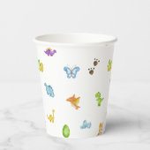 Dinosaur Thlek Kids Birthday Party Papieren Bekers (Achterkant)