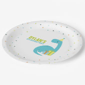 Dinosaur Thlek Kids Birthday Party Papieren Bordje (Gekanteld)