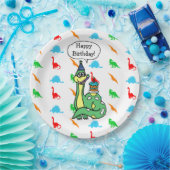 Dinosaur Thmed Birthday Borden Papieren Bordje (Feest)