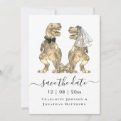 Dinosaur ThMED Wedding Save The Date (Voorkant)