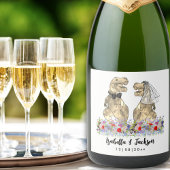 Dinosaur ThMED Wedding Sparkling Wijnetiket