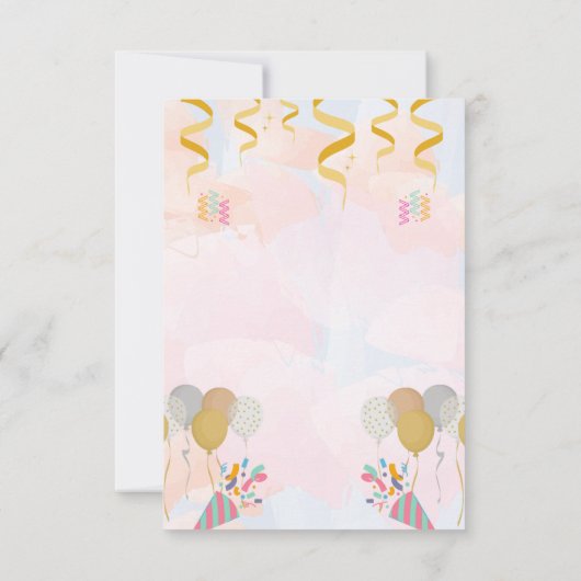 Dinosaur Three Rex 3rd Birthday Party Invitation Bedankkaart (Achterkant)