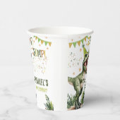 Dinosaur Three Rex 3rd Birthday Party  Papieren Bekers (Rechts)