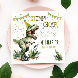 Dinosaur Three Rex 3rd Birthday Party  Servet