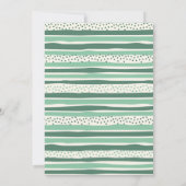 Dinosaur Three-Rex Boy's 3e verjaardagsfeestje Kaart (Achterkant)