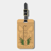 Dinosaur Tiki Totem Bagagelabel (Voorkant verticaal)