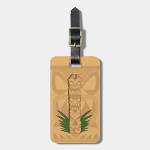 Dinosaur Tiki Totem Bagagelabel