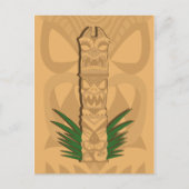 Dinosaur Tiki Totem Briefkaart (Voorkant)