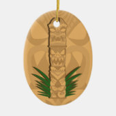 Dinosaur Tiki Totem Keramisch Ornament (Voorkant)