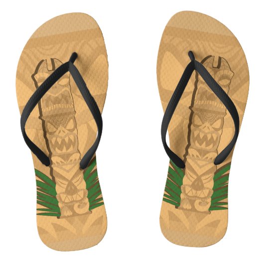 Dinosaur Tiki Totem Teenslippers (Voetbed)