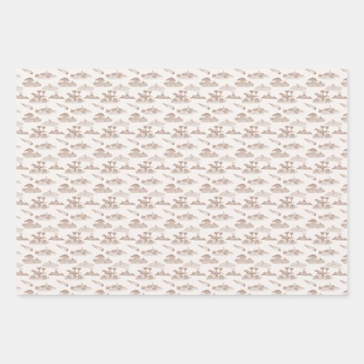 Dinosaur Toile Inpakpapier Vel (Voorkant)