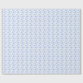 Dinosaur Toile (Periwinkle Blue)  Cadeaupapier (Vlak)