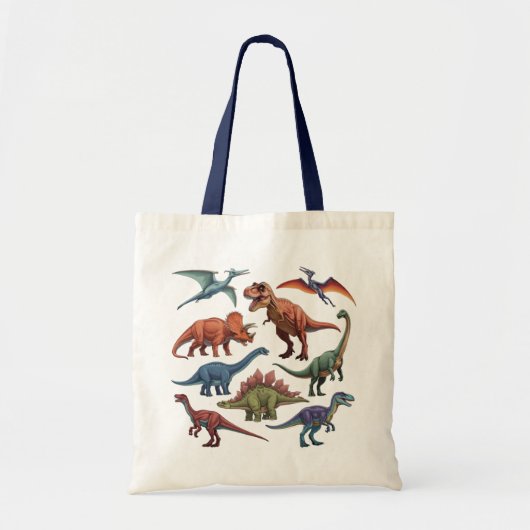 Dinosaur Tote Bag (Voorkant)