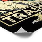 Dinosaur Trainer Halloween Costume Retro Dino Outl Poster (Hoek)