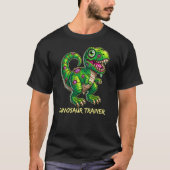 Dinosaur Trainer T-Rex Birthday Retro Halloween Ad T-shirt (Voorkant)