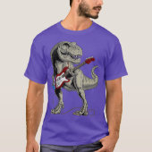 Dinosaur TRe-T-shirt met gitaarcadeau afspelen T-shirt (Voorkant)