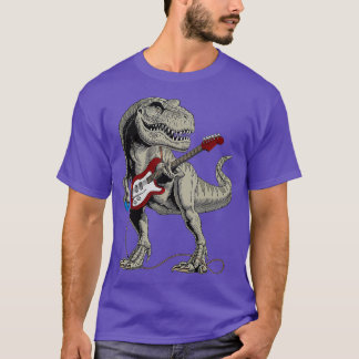Dinosaur TRe-T-shirt met gitaarcadeau afspelen T-shirt