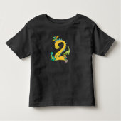 Dinosaur Trex Dino 2 jaar oud Kinder Shirts (Voorkant)