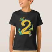 Dinosaur Trex Dino 2 jaar oud T-shirt (Voorkant)