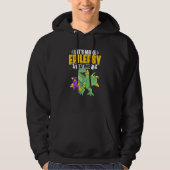 Dinosaur Trex Support Epilepsy Survivor Epilepsy A Hoodie (Voorkant)
