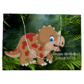 Dinosaur Triceratops Groot Cadeauzakje (Achterkant)