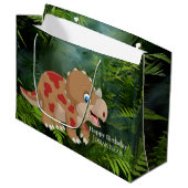 Dinosaur Triceratops Groot Cadeauzakje (Voorkant Gekanteld)
