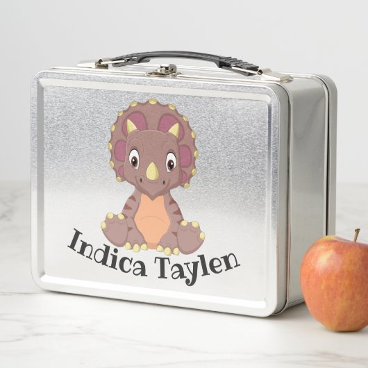 Dinosaur Triceratops Kinder Lunchbox (In situ)