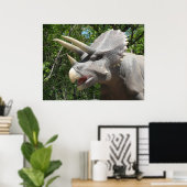 Dinosaur Triceratops Poster (Thuiskantoor)
