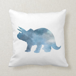 Dinosaur (Triceratops) Silhouette Kussen
