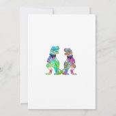 Dinosaur Two Grooms Gay Wedding Thank You Bedankkaart (Achterkant)