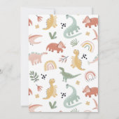 Dinosaur Two Rex 2de verjaardag Kaart (Achterkant)