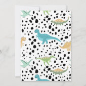 Dinosaur Two Wild 2e verjaardag Partij Kaart (Achterkant)