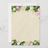 Dinosaur Two Wild Birthday Pink Dinosaur Birthday Kaart (Achterkant)