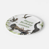 Dinosaur Tyrannosaurus Raptor Happy Birthday Papieren Bordje (Gekanteld)