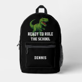 Dinosaur Tyrannosaurus Rex citaat Bedrukte Rugzak (Voorkant)