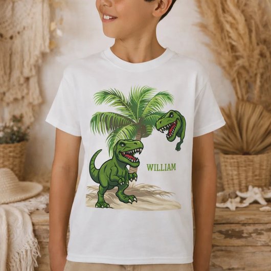 Dinosaur Tyrannosaurus Rex forest T-shirt