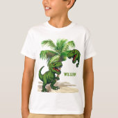 Dinosaur Tyrannosaurus Rex forest T-shirt (Voorkant)