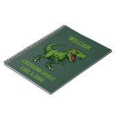 Dinosaur Tyrannosaurus Rex Jurassic quote Notitieboek (Linkerzijde)