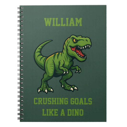 Dinosaur Tyrannosaurus Rex Jurassic quote Notitieboek (Voorkant)