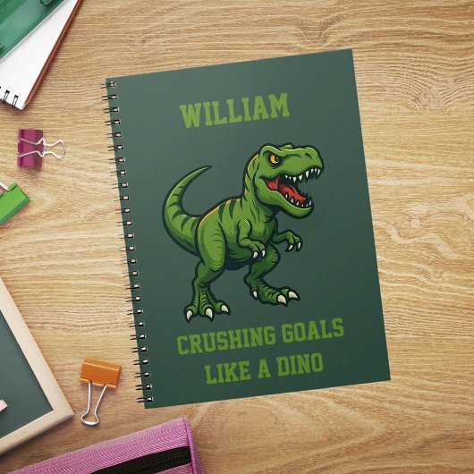 Dinosaur Tyrannosaurus Rex Jurassic quote Notitieboek