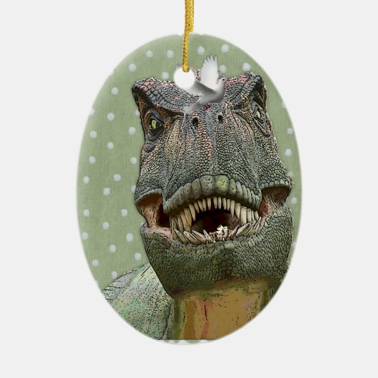 Dinosaur Tyrannosaurus rex Keramisch Ornament (Voorkant)