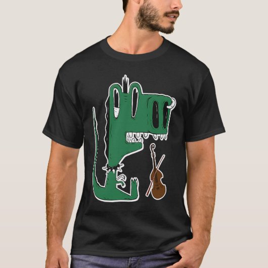 Dinosaur Tyrannosaurus rex Musical Classification T-shirt (Voorkant)