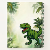 Dinosaur Tyrannosaurus Rex oerwoud Notitieboek (Achterkant)