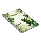 Dinosaur Tyrannosaurus Rex oerwoud Notitieboek (Rechterzijde)