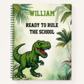 Dinosaur Tyrannosaurus Rex quote oerwoud Notitieboek (Voorkant)