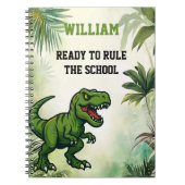 Dinosaur Tyrannosaurus Rex quote oerwoud Notitieboek (Voorkant)