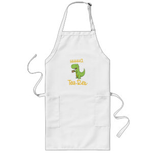 Dinosaur Tyrannosaurus Rex T-Rex Tea Drinker Lang Schort