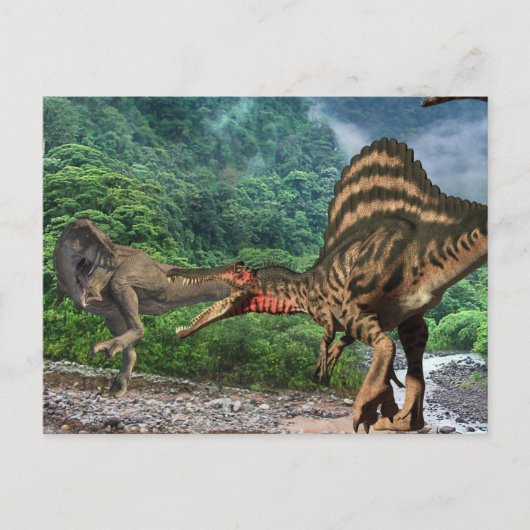 Dinosaur Tyrannosaurus Spinosaurus Briefkaart (Voorkant)