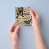 Dinosaur Tyrannosaurus T-Rex Child Birthday Invita Flyer (Hand)